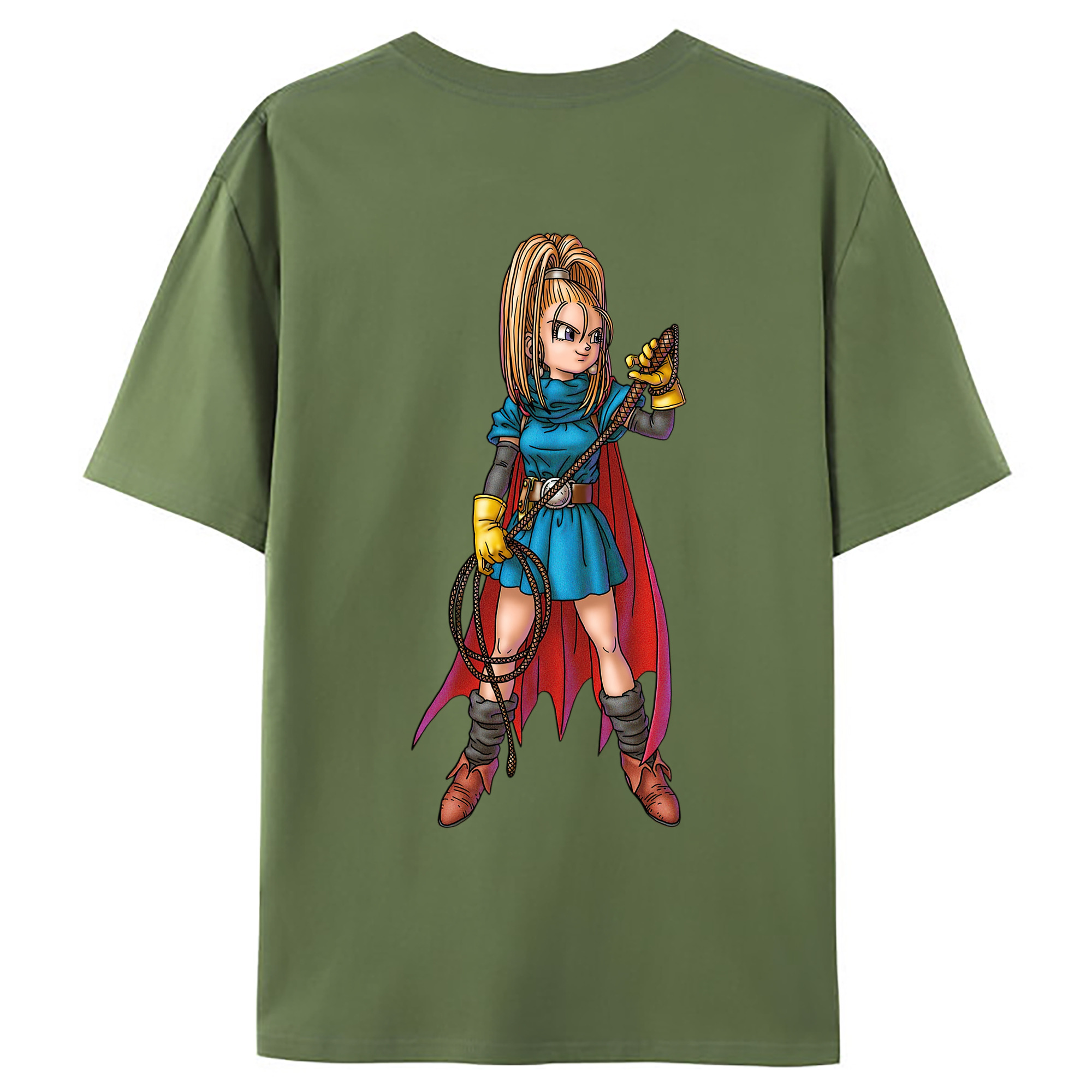 （画像用） ドラゴンクエスト Doragon Kuesuto Dragon Quest 綿100％ メンズ半袖Tシャツ（バックプリント） 通気性